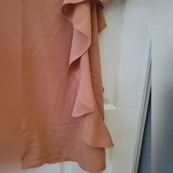 Cream Ruffled Dress - Picture 4 of 9